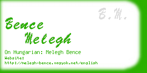 bence melegh business card